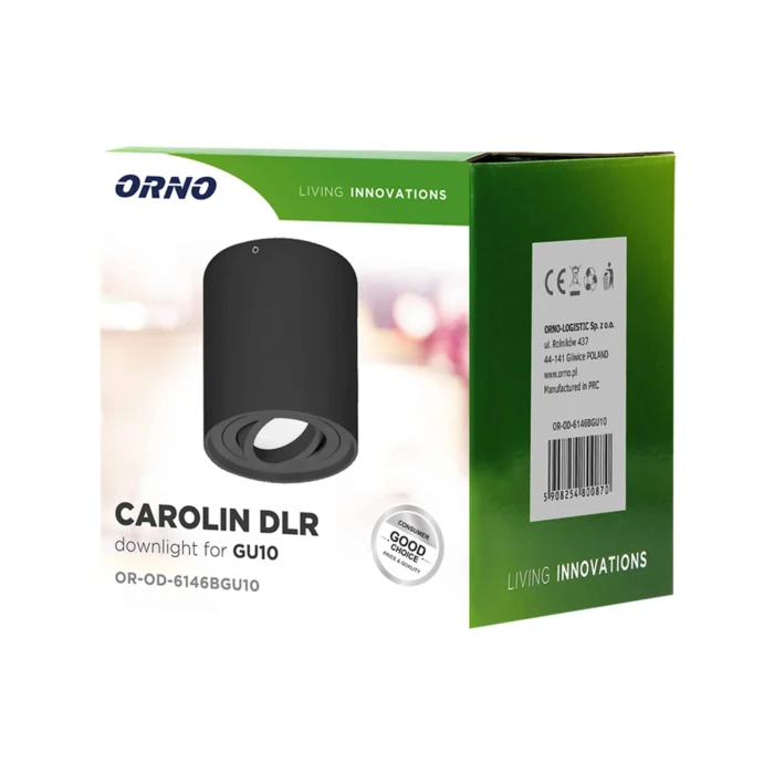 Stropné svietidlo CAROLIN DLR GU10, 35W, okrúhle, čiernene – Obrázok 2