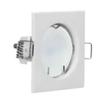 SUTRI SC ozdobný rám bodového svietidla, MR16/GU10 max 50W, štvorcový, pevný, biely* – Obrázok 3