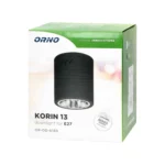 KORIN 13, stropné svetlo, 60W, E27, ocot, čierne – Obrázok 2