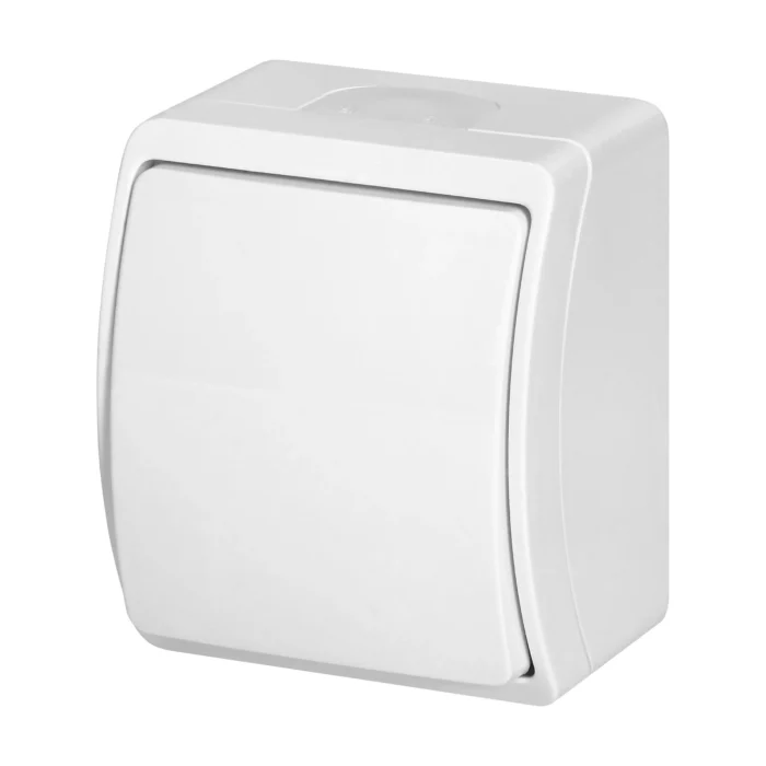 Prisadený polovičný vypínač AQUATIC IP44 biely – Obrázok 4