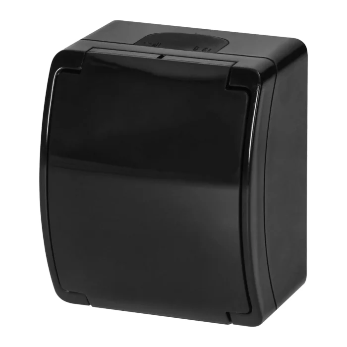 Jednozásuvka 2P+E AQUATIC IP44, tvrdý – Obrázok 4