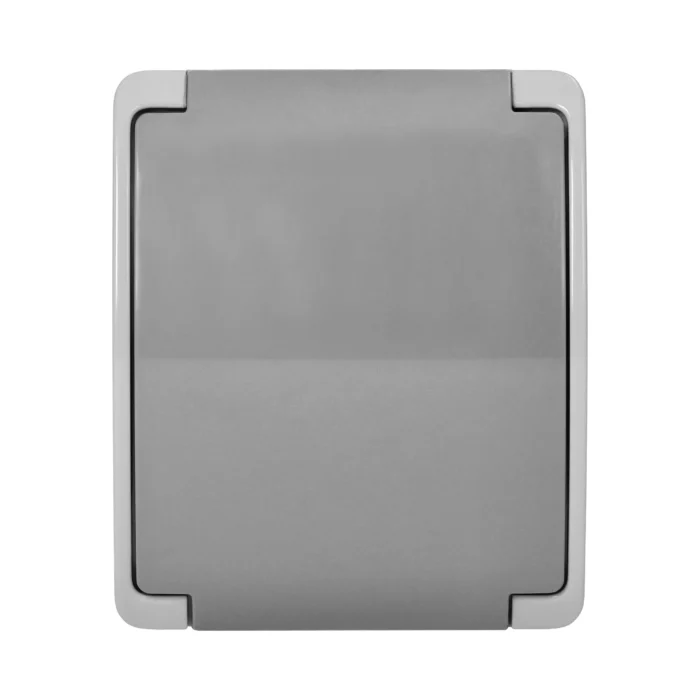 Jednozásuvka 2P+E AQUATIC IP44 sivo-grafit – Obrázok 3
