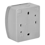 Jednozásuvka 2P+E AQUATIC IP44 sivo-grafit – Obrázok 5