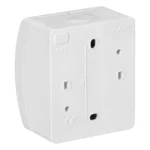 Jednozásuvka 2P+E AQUATIC IP44 biely – Obrázok 5
