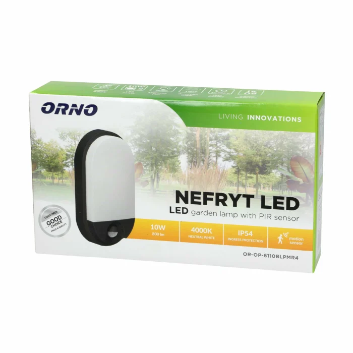NEFRYT LED svetlo s pohybovým senzorom, 10W, necitlivé – Obrázok 2