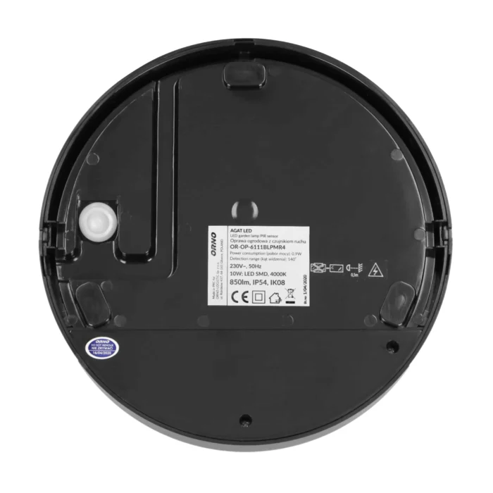 Záhradné LED svietidlo AGAT s pohybovým senzorom, 10W, necitlivé – Obrázok 5