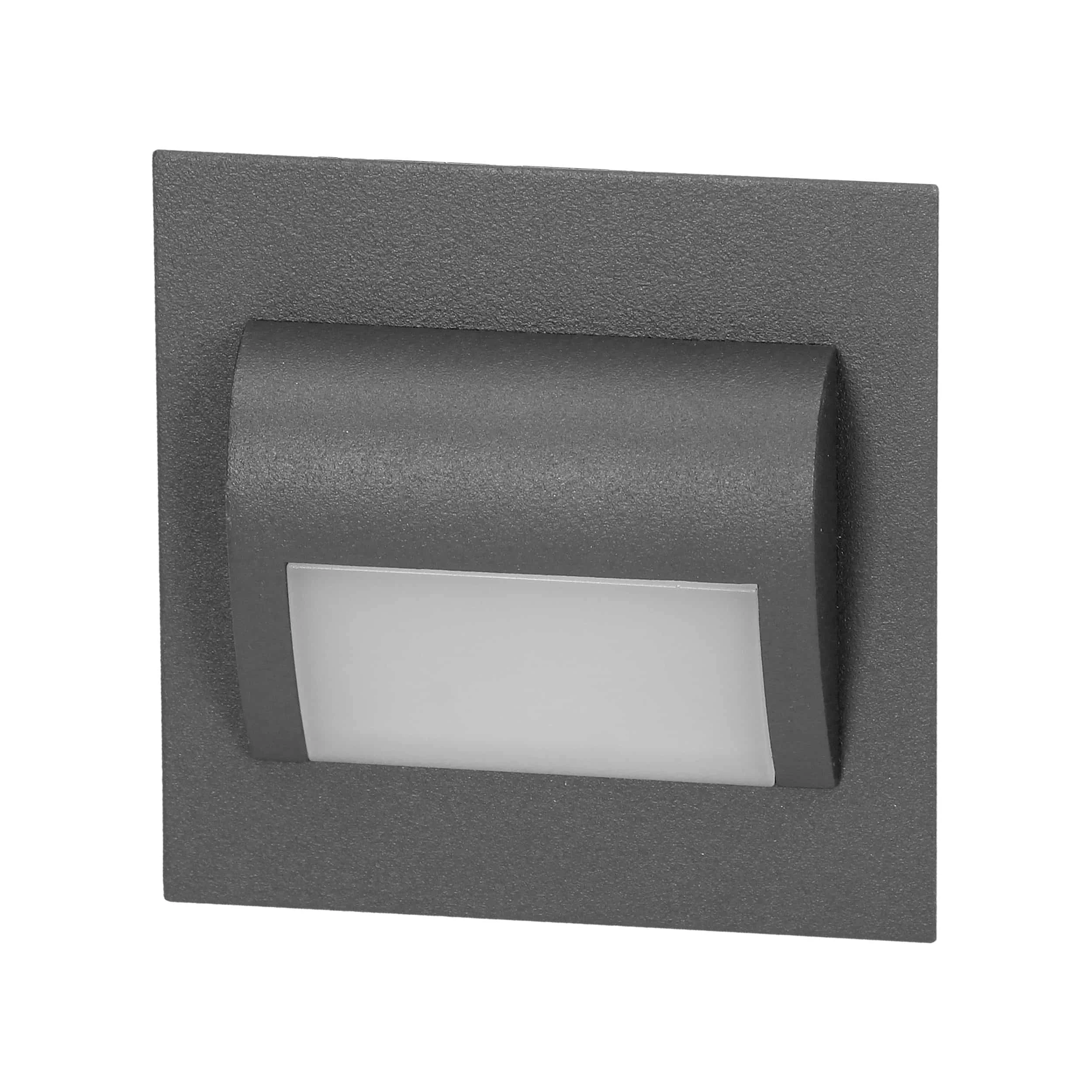 LED schodiskové svietidlo DRACO LED schodiskové svietidlo DRACO, 3000K, grafit – Obrázok 1