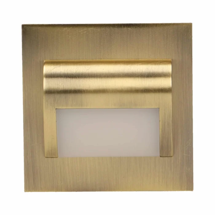 LED schodiskové svietidlo DRACO, 6000K, mosadz – Obrázok 2