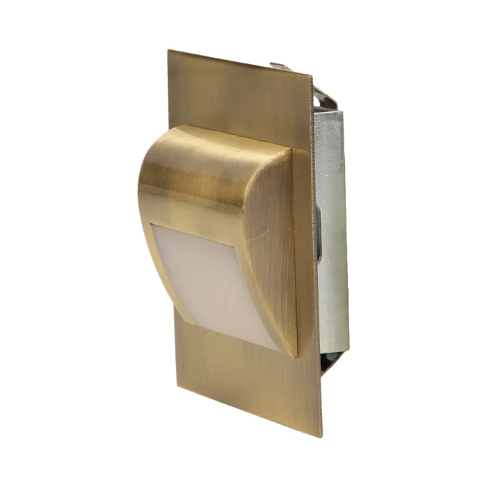 LED schodiskové svietidlo DRACO, 6000K, mosadz – Obrázok 4