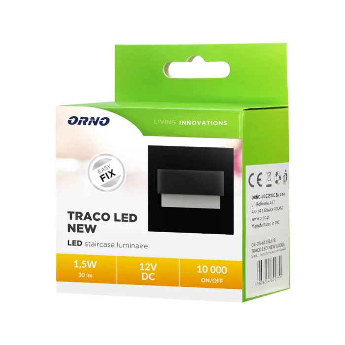 TRACO LED 1,5W reflektor, 12VDC, 30lm, 6000K, tm. – Obrázok 2