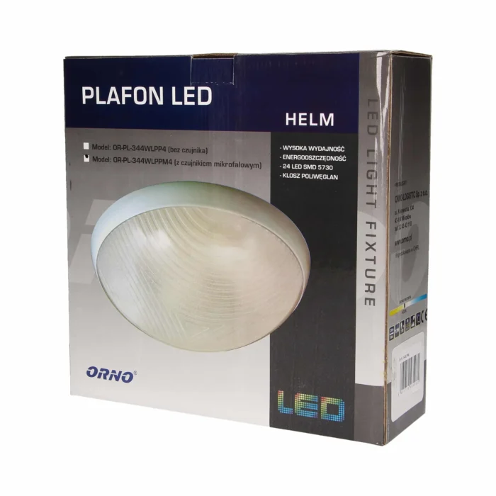 LED svetlo HELM s mikrosenzorom, 12W, IP44 – Obrázok 2