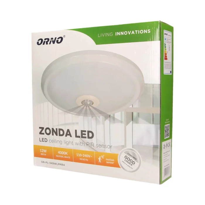 LED svietidlo ZONDA s pohybovým senzorom, 16W – Obrázok 2