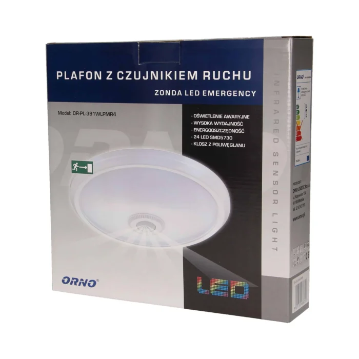 LED svietidlo ZONDA s pohybovým senzorom, 16W – Obrázok 2