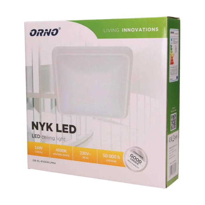 LED svietidlo NYK LED, 16W, IP20 – Obrázok 2