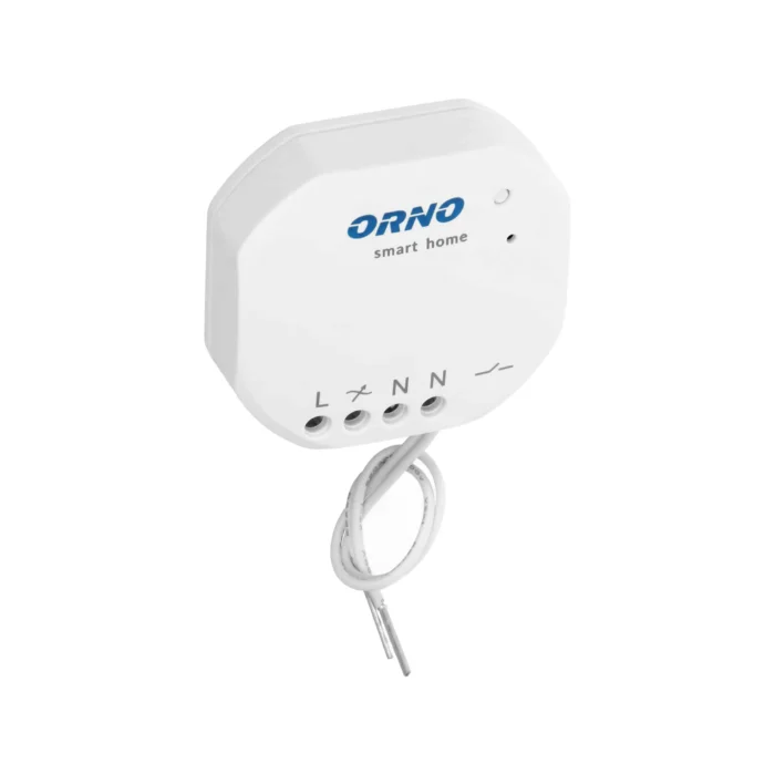 Bezdrôtový nástenný vypínač s rádiovým prijímačom, veľkosť MINI pre rozvodnú krabicu pod omietku, ORNO Smart Home – Obrázok 4