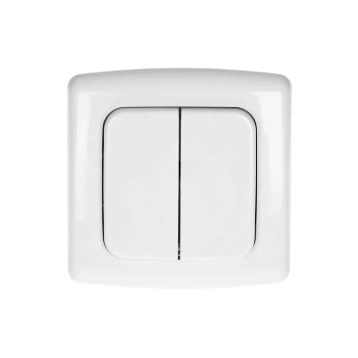 Vypínač s 2 kanálmi a rádiovým vysielačom, slúži na bezdrôtové ovládanie vypínačov a zásuviek pod omietku, povrchová montáž, ORNO Smart Home – Obrázok 3