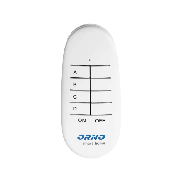 Diaľkový ovládač pre bezdrôtové ovládanie vypínačov a zásuviek pod omietku, 4 kanály, ORNO Smart Home – Obrázok 3