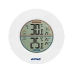 Bezdrôtová meteostanica s indikátorom vnútornej a vonkajšej teploty, sivá a biela – Obrázok 3