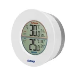 Bezdrôtová meteostanica s indikátorom vnútornej a vonkajšej teploty, sivá a biela – Obrázok 4