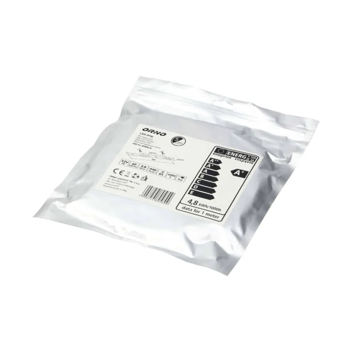 LED pásik 12V DC, 2835SMD, 60LED/m, 4,8W/m, IP65, 6000K, dĺžka 5m – Obrázok 2