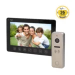 Súprava videovrátnika EXEDRA, handsfree, viacfarebný 7" displej, čierna