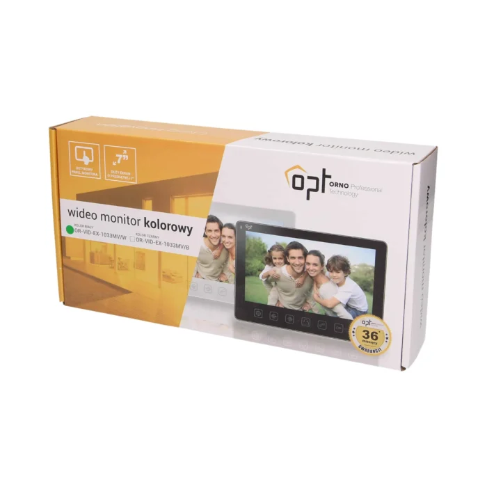 7" bezhlavý video monitor pre rozšírenie zo série EX zostáv, biely * – Obrázok 2