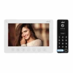 Súprava videovrátnika ALCOR, LCD 7" monitor, klávesnica, RFID čítačka, biela
