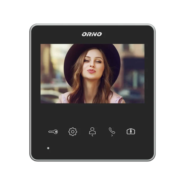 Handset-free, LCD video monitor, viacfarebný, 4,3", pred-displej série NAOS, funkcia otvárania dverí – Obrázok 2