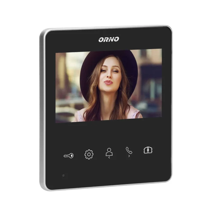 Handset-free, LCD video monitor, viacfarebný, 4,3", pred-displej série NAOS, funkcia otvárania dverí – Obrázok 3