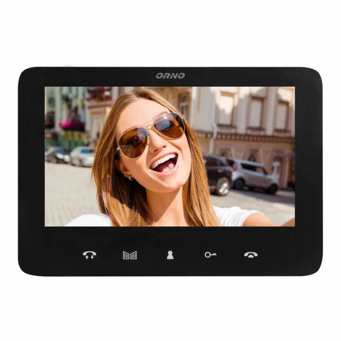 Súprava videovrátnika, handsfree s viacfarebným 7" LCD displejom, čítačkou bezdotykové nápisy a funkcia interkom, pod hodinky, INDI P – Obrázok 4