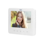 Podporovaný videorekordér, handsfree so 7" LCD displejom, kódovým zámkom a funkciou interkomu, prehľadná inštalácia, biela, SCUTI – Obrázok 3