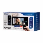 Súprava videovrátnika APPOS, viacfarebný LCD 7" monitor, RFID čítačka, funkcia otvárania dverí, kompatibilná predsmartfónová aplikácia, odolný – Obrázok 2