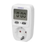 Power meter with LCD display, schuko