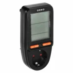 Energy calculator with LCD display, schuko, black – Obrázok 4
