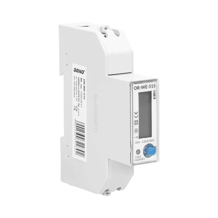 1-fázový multitarifný elektromer s RS-485, 100A MID, 1 modul, DIN TH-35mm – Obrázok 4