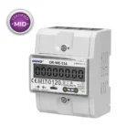 3-fázový elektromer s RS-485, 80A, MID, 4,5 moduly, DIN TH-35mm