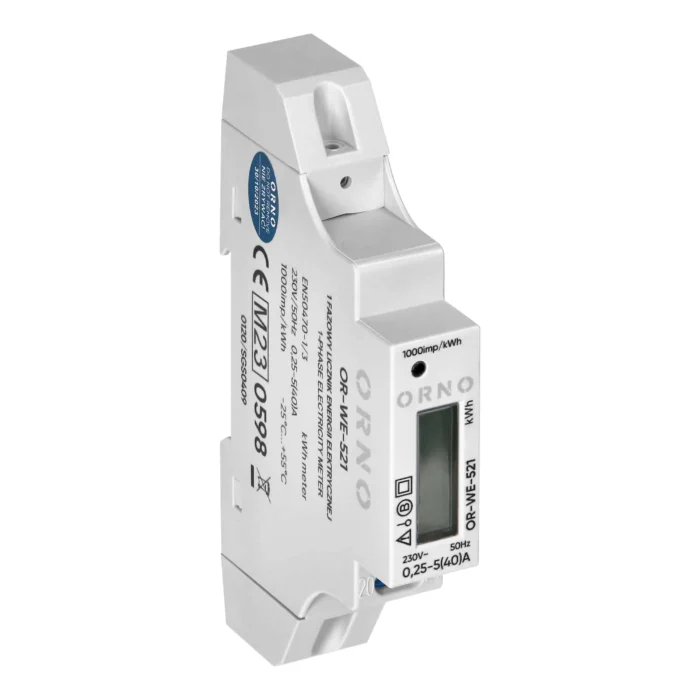 1-fázový elektromer s certifikátom MID, 40A – Obrázok 4
