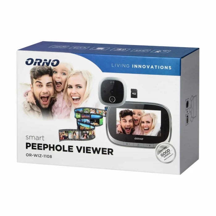 Elektronické zariadenie s integrovaným senzorom a 4,3'' LCD displejom, obraz a video na Micro SD karte, menu v 4 jazykoch, dostupná batéria – Obrázok 2