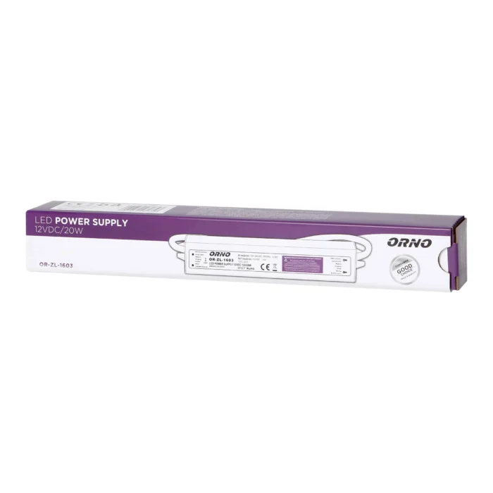 Napájací zdroj LED AC/DC 12V/20W, IP67 – Obrázok 2