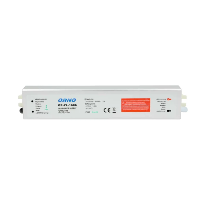Napájací zdroj LED AC/DC 12V/70W, IP67 – Obrázok 4
