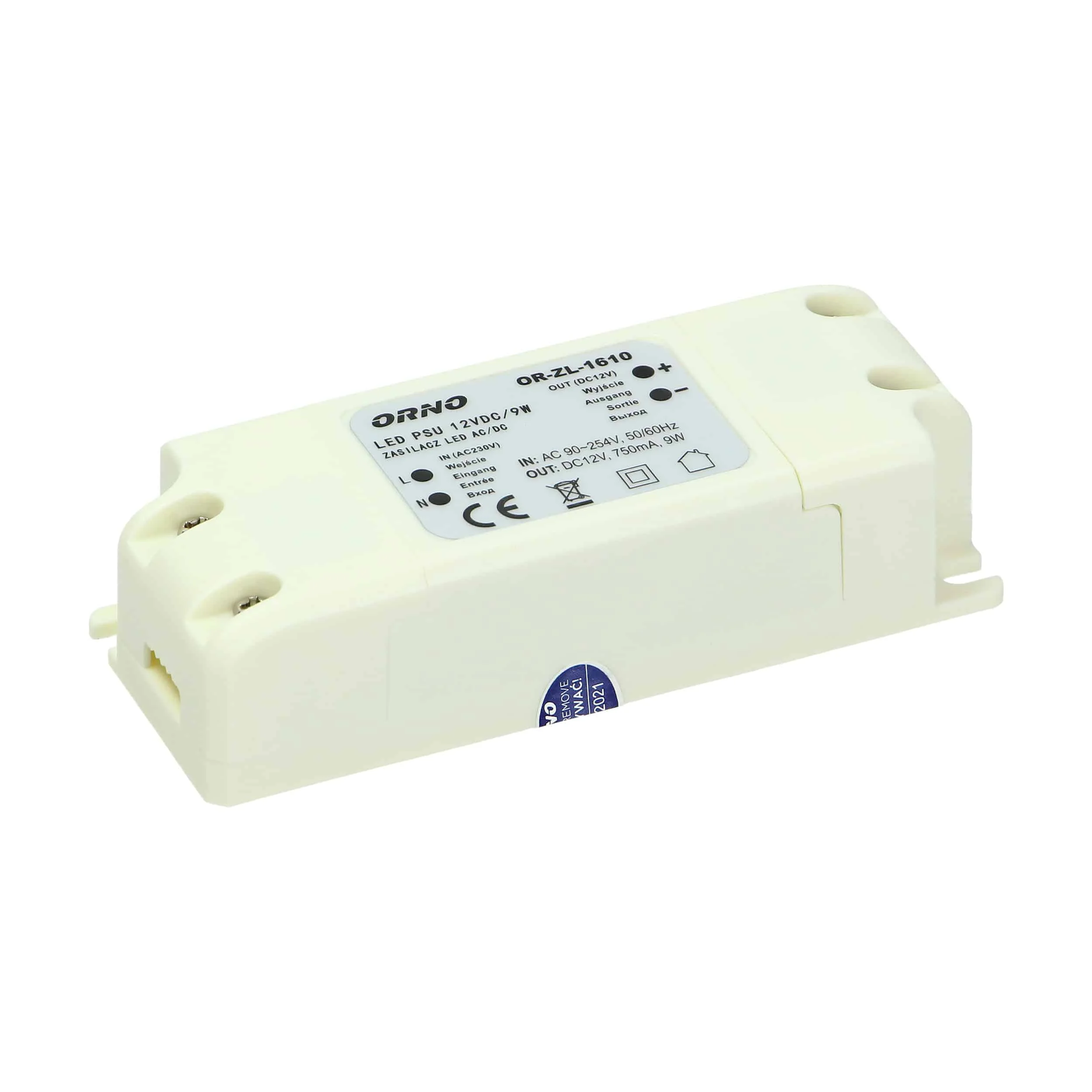 Napájací zdroj LED AC/DC 12V/9W Napájací zdroj LED AC/DC 12V/9W – Obrázok 1