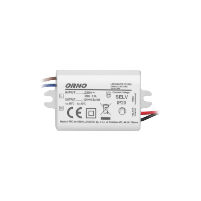 Napájací zdroj LED, MINI, IP20, 6W, 12V – Obrázok 3