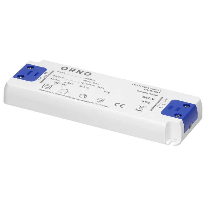 Napájací zdroj LED 12VDC 50W, IP20, priemer: 18mm – Obrázok 3