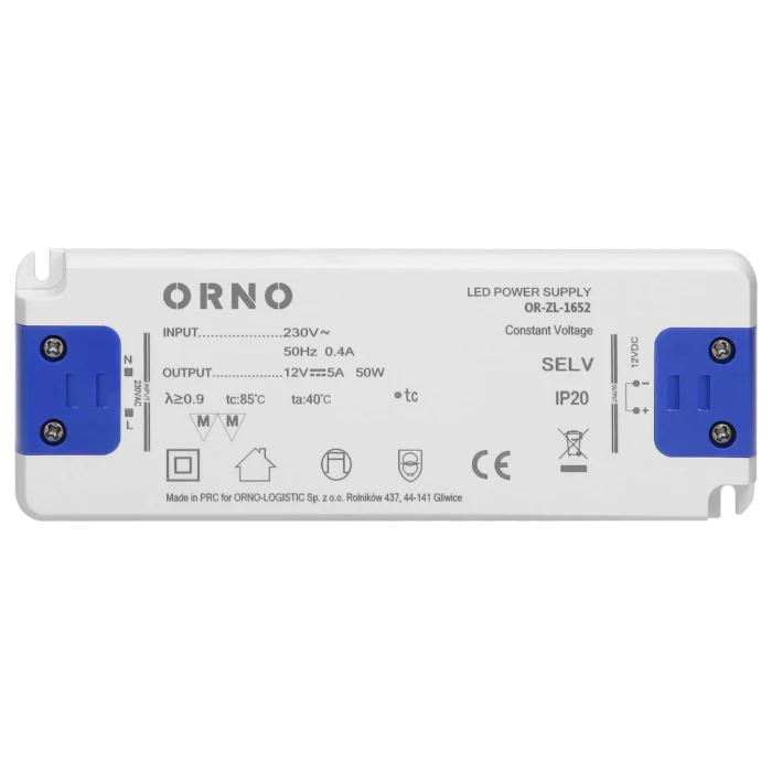 Napájací zdroj LED 12VDC 50W, IP20, priemer: 18mm – Obrázok 4