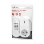 Wireless socket with remote control, 1+1, Schuko version – Obrázok 2