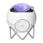 Star projektor 15 režimov, 5 relaxačných zvukov, možnosť ovládať hudbu cézium bluetooth, diaľkové ovládanie, dopĺňanie batérií – Obrázok 4