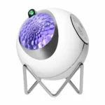 Star projektor 15 režimov, 5 relaxačných zvukov, možnosť ovládať hudbu cézium bluetooth, diaľkové ovládanie, dopĺňanie batérií – Obrázok 5