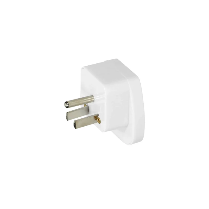 Cestovný adaptér - Svet do USA, 110-230V/10A, biely – Obrázok 3