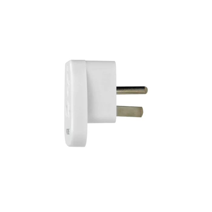 Cestovný adaptér - Svet do USA, 110-230V/10A, biely – Obrázok 4
