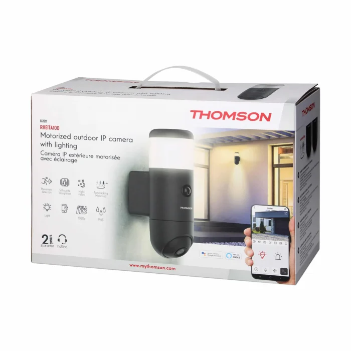 Motorizovaná IP kamera Thomson RHEITA100 s monitoringom, Wi-Fi, záznamom zvuku a detekciou hluku. – Obrázok 2